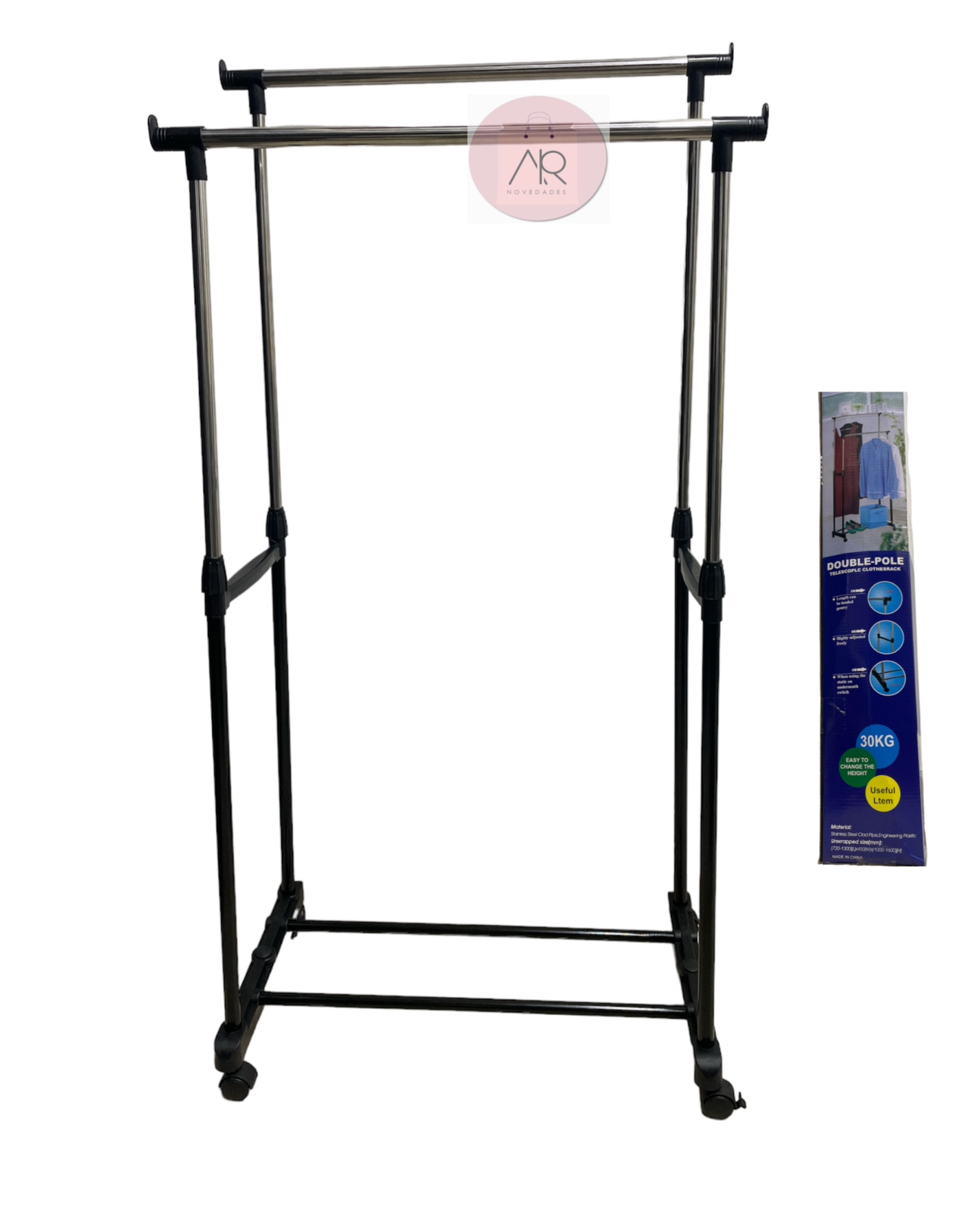 Tendedero Doble con Ruedas